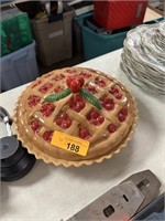 CHERRY PIE PLATE W LID / RECIPE