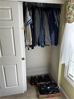 Mens Clothing, Shoes & Belts In Closet