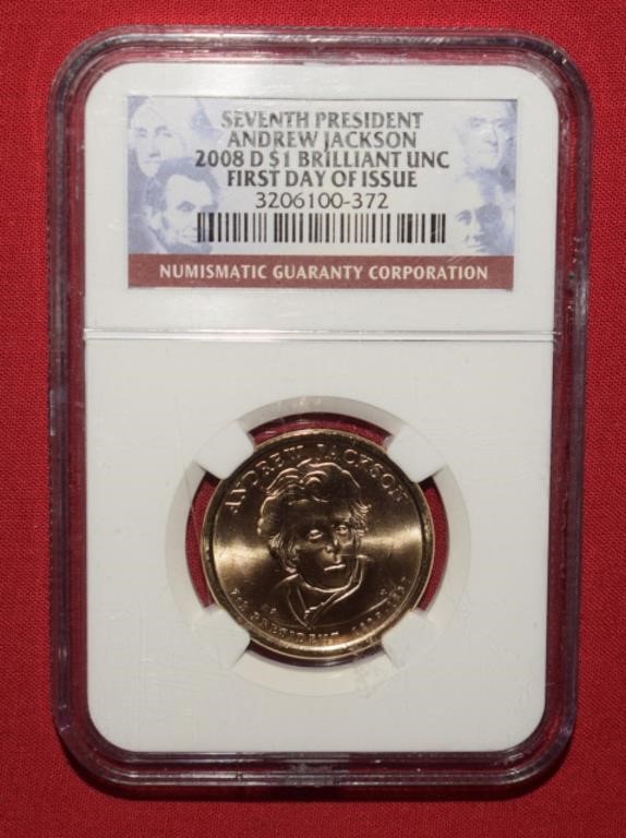 2008-D Andre Jackson Dollar-First Dau of Issue NGC