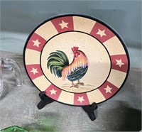 ROOSTER DECORATED PLATE