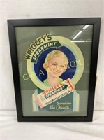 FRAMED WRIGLEYS DIECUT CB 10X13 1/2