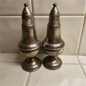 Weighted Sterling Salt & Pepper Shakers