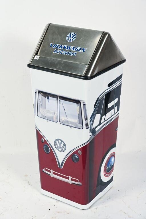 METAL TRASH CAN - RESTORED VOLKSWAGEN