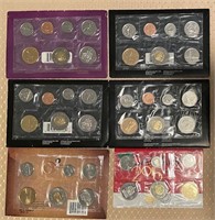 6 Uncirculated Coin Set Lot