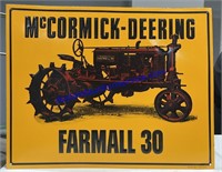 McCormick Deering Farmall 30 Sign (14 x 11)