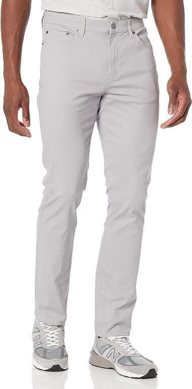 Amazon Essentials Mens Slim-Fit twill Pant 42x32