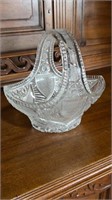 Cut Glass Basket