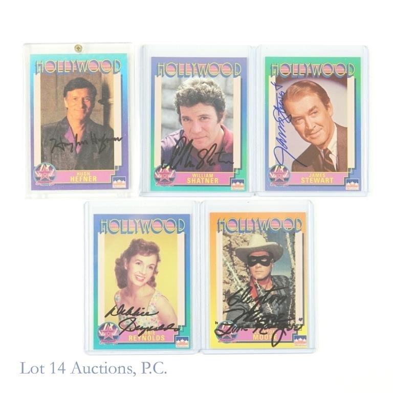 Signed Starline Hollywood Walk Of Fame Cards (5)
