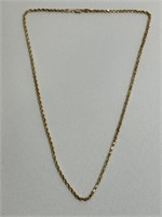 10 K Hollow Gold Chain Stamped YGI