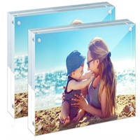 HELPLEX 2 Pack  Acrylic Picture Frames,...