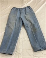 Blue jeans, elastic waist size 14