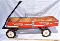 HANDCRAFTED COCA-COLA CRATE WAGON