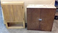 Metal and wood shop/storage cabinets