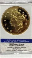 REPLICA 1861 Paquet Reverse Double Eagle Coin