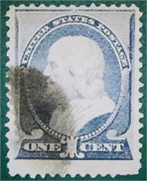 1882 Scott# 212 Franklin Flat Plate Print Stamp