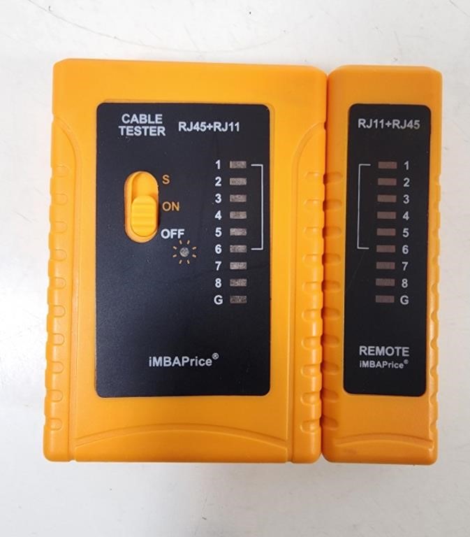 GUC Orange Cable Tester RJ-45 & RJ-11 w/ Remote
