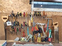 All tools on wall