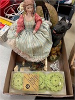 Box lot- Misc decor/ figurines