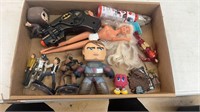 Mix toy action figure lot plus barbie