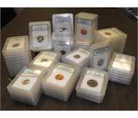 (100) BU and PROOF slabbed US Coins - INB