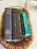 Basket and books