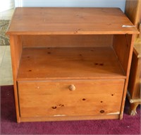 Wood Single Drawer Stand