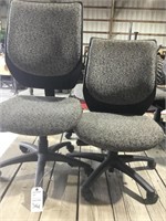Pair of Adjustable Desk Chairs on Rollers