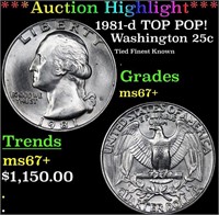 ***Auction Highlight*** 1981-d Washington Quarter