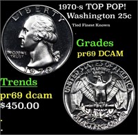 Proof 1970-s Washington Quarter TOP POP! 25c Grade