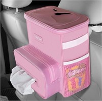 Pink Car Trash Can and Organizer