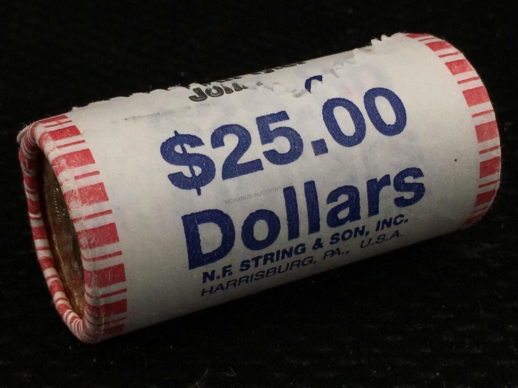 Uncirculated Roll $25 John Tyler Presidential