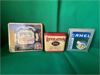 Imported Cigars, Camel Light, Tobacco Tin