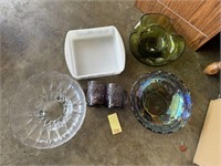 Depression Glass, Carnival Glass & Other Glassware