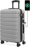 Luggage AnyZip PC+ABS Hardshell Suitcase with 4 Un