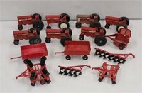 Group Lot of IH 1/43 Tractors & Implements