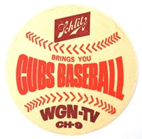 Cubs Baseball Schlitz Coaster