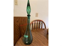 MCM Empoli Teal Glass Decanter