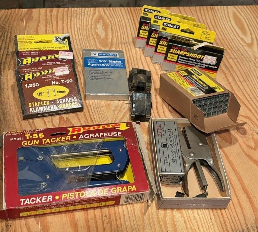 Pair of Staple Guns and Staples