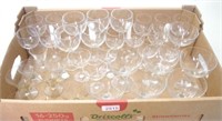 Group various wine glasses