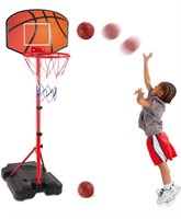 Kids Basketball Hoop Stand Adjustable 3.5ft-5.5ft
