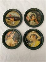 Vintage Metal Coke Coasters