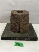 1930-1940 WPA Picts Tower Plaster Bldg Replica