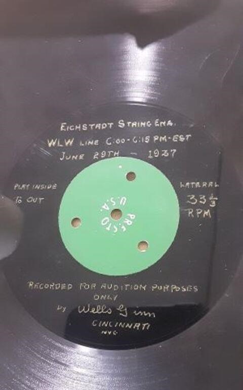 Vintage Victrola 33 1/3 RPM Audition records