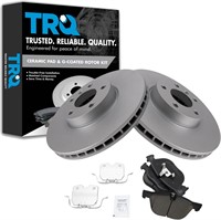 (Read)TRQ Front Brake Pad & Rotor Kit for BMWX5 X6