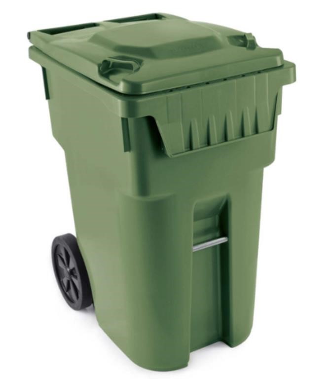 PLASTIC RECTANGULAR WHEELED COMPOST BIN/RECYCLING