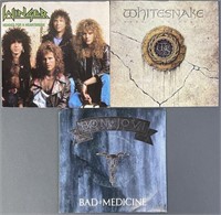 Bon Jovi, Whitesnake, & Winger Vinyl 45s