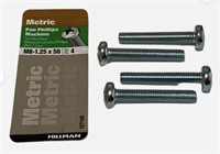 Hillman Metric Pan Phillips Screws, Silver