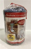 New old stock Sunbeam warming throw with handheld