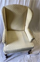 Vintage Wing Back with Queen Anne Legs
, Yellow