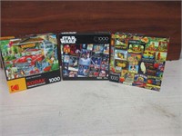 3 - 1000 PC Puzzles - Star Wars, Fruit Labels +